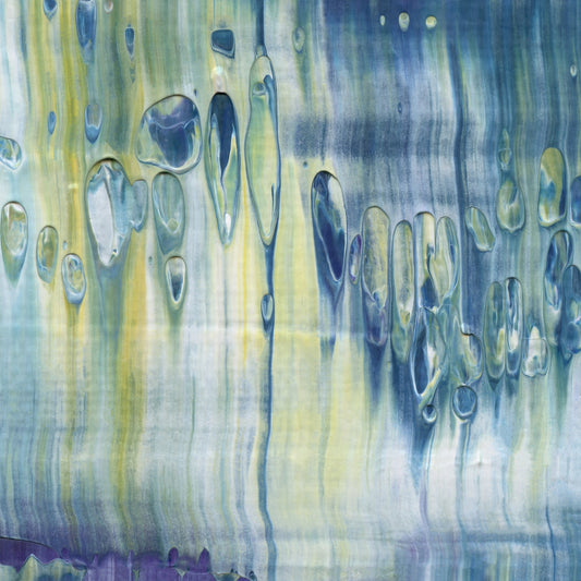 Take Me To Eleusis E3 is an abstract oil-on-canvas artwork, a fractal of its parent painting Take Me To Eleusis created by Anna Judd for the Scales Collection.