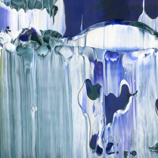 The Heart Is A Lonely Hunter D1 is an abstract oil-on-canvas artwork, a fractal of its parent painting The Heart Is A Lonely Hunter created by Anna Judd for the Scales Collection.