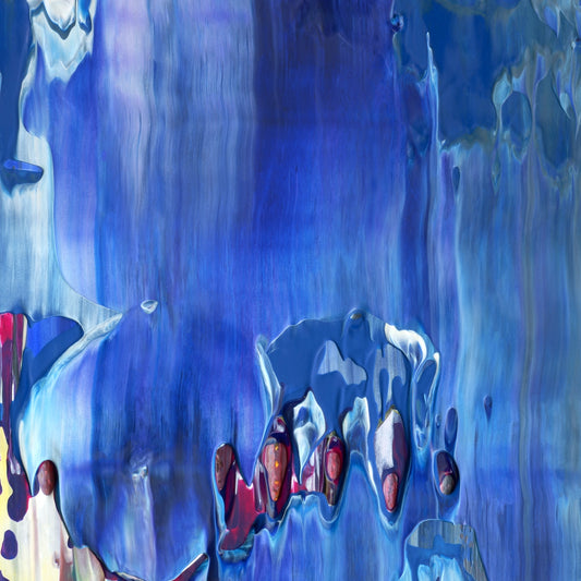 The Noise Above Our Heads C3 is an abstract oil-on-canvas artwork, a fractal of its parent painting The Noise Above Our Heads created by Anna Judd for the Scales Collection.