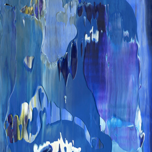 The Noise Above Our Heads C4 is an abstract oil-on-canvas artwork, a fractal of its parent painting The Noise Above Our Heads created by Anna Judd for the Scales Collection.