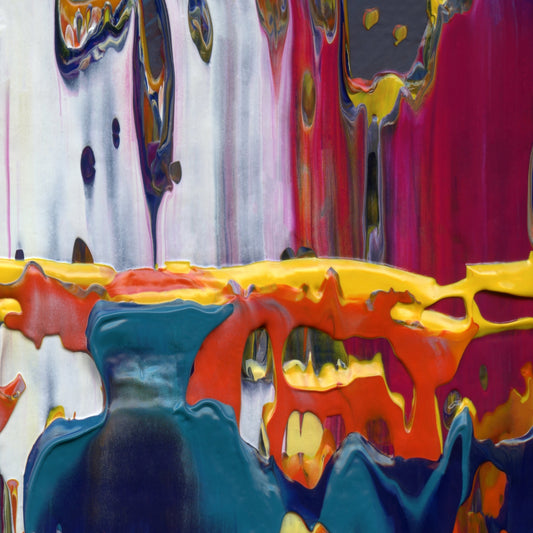 The Other Nelson D4 is an abstract oil-on-canvas artwork, a fractal of its parent painting The Other Nelson created by Anna Judd for the Scales Collection.