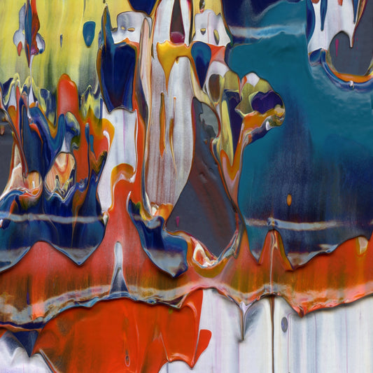 The Other Nelson E3 is an abstract oil-on-canvas artwork, a fractal of its parent painting The Other Nelson created by Anna Judd for the Scales Collection.
