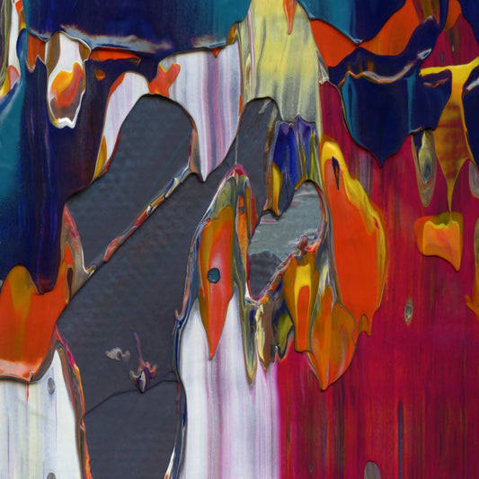 The Other Nelson E4 is an abstract oil-on-canvas artwork, a fractal of its parent painting The Other Nelson created by Anna Judd for the Scales Collection.