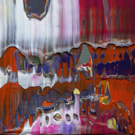 The Other Nelson F4 is an abstract oil-on-canvas artwork, a fractal of its parent painting The Other Nelson created by Anna Judd for the Scales Collection.