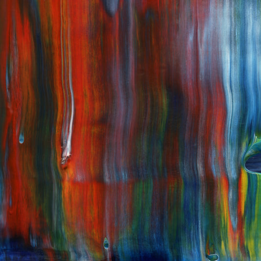 The Safeword is Al Gore E1 is an abstract oil-on-canvas artwork, a fractal of its parent painting The Safeword is Al Gore created by Anna Judd for the Scales Collection.