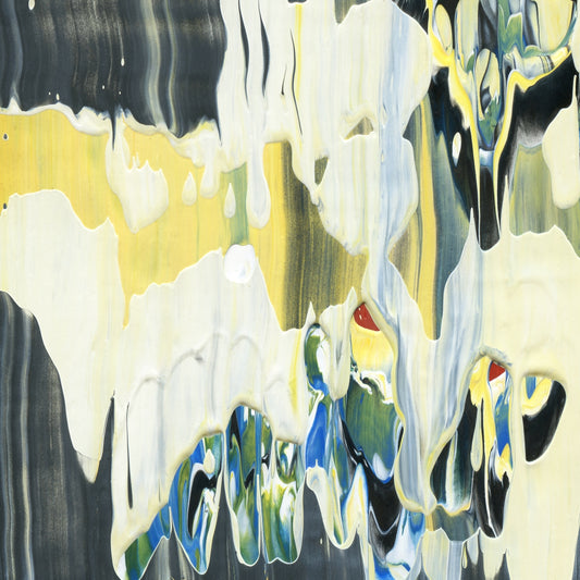 The Tao Made Me Do It C2 is an abstract oil-on-canvas artwork, a fractal of its parent painting The Tao Made Me Do It created by Anna Judd for the Scales Collection.