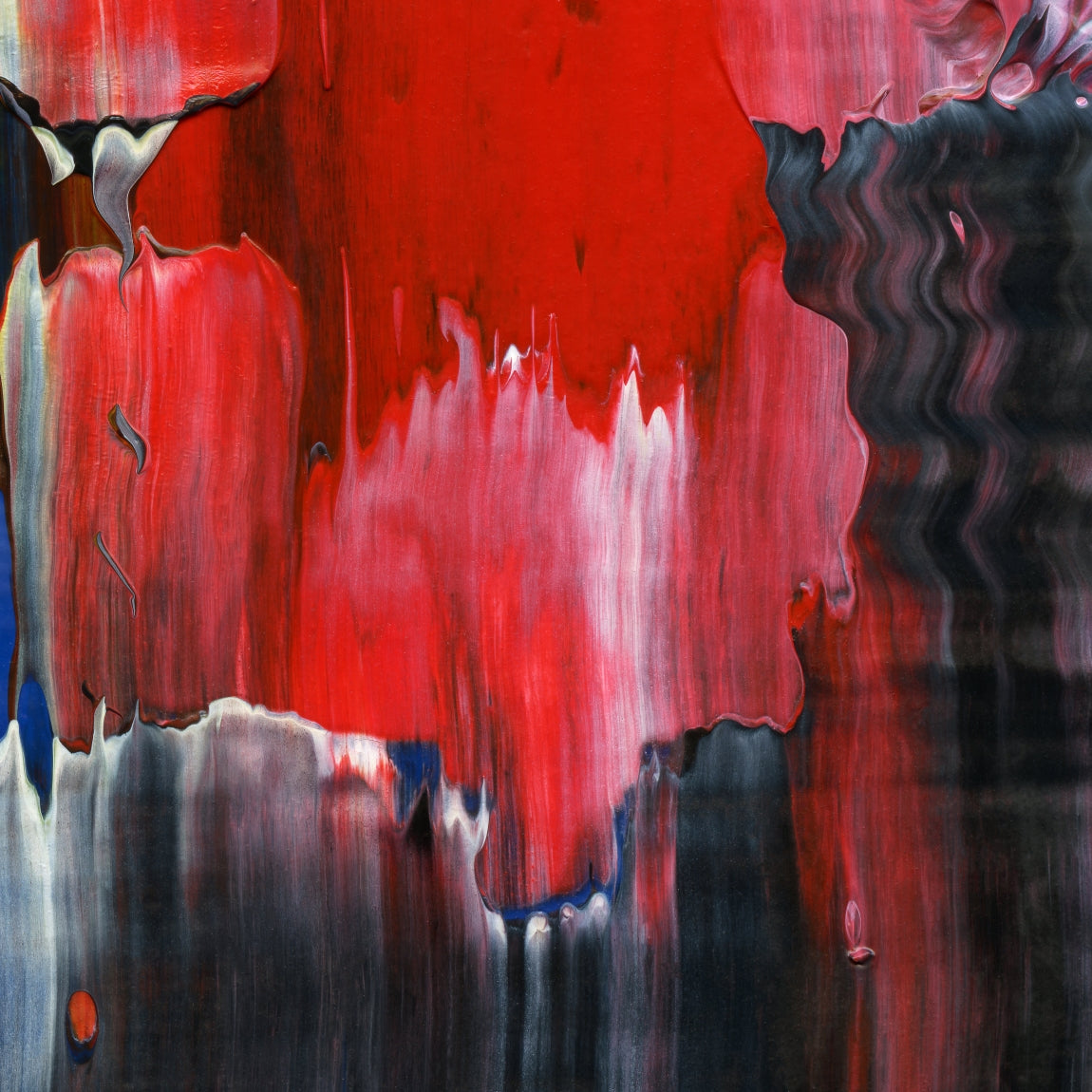 Three Little Birds C3 is an abstract oil-on-canvas artwork, a fractal of its parent painting Three Little Birds created by Anna Judd for the Scales Collection.