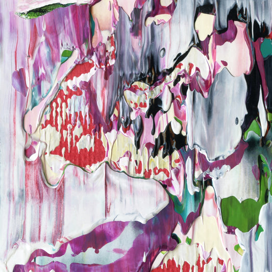 Three Years A Peony A1 is an abstract oil-on-canvas artwork, a fractal of its parent painting Three Years A Peony created by Anna Judd for the Scales Collection.