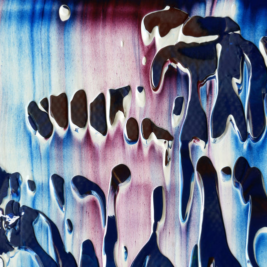 Thumb War Fanatic A1 is an abstract oil-on-canvas artwork, a fractal of its parent painting Thumb War Fanatic created by Anna Judd for the Scales Collection.
