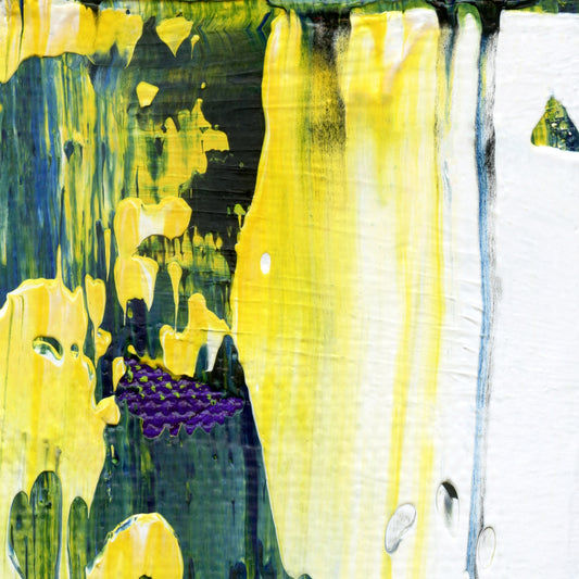 Tie Me To The Mast A4 is an abstract oil-on-canvas artwork, a fractal of its parent painting Tie Me To The Mast created by Anna Judd for the Scales Collection.