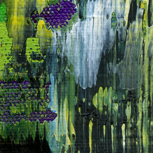 Tie Me To The Mast C3 is an abstract oil-on-canvas artwork, a fractal of its parent painting Tie Me To The Mast created by Anna Judd for the Scales Collection.