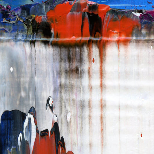 To be Solitary A1 is an abstract oil-on-canvas artwork, a fractal of its parent painting To be Solitary created by Anna Judd for the Scales Collection.