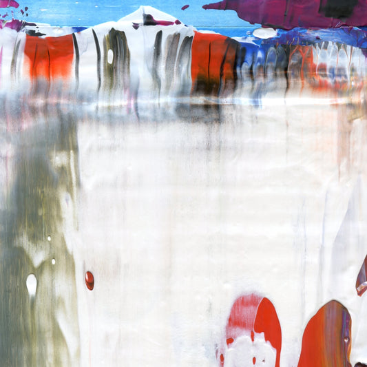 To be Solitary A4 is an abstract oil-on-canvas artwork, a fractal of its parent painting To be Solitary created by Anna Judd for the Scales Collection.