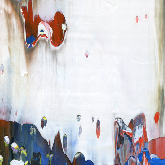 To be Solitary B3 is an abstract oil-on-canvas artwork, a fractal of its parent painting To be Solitary created by Anna Judd for the Scales Collection.