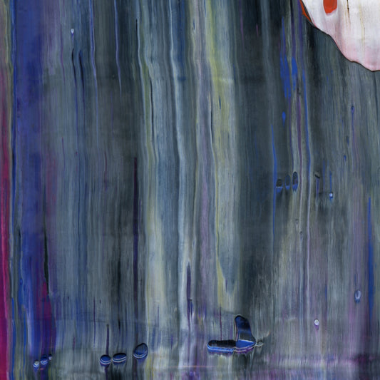To be Solitary D1 is an abstract oil-on-canvas artwork, a fractal of its parent painting To be Solitary created by Anna Judd for the Scales Collection.