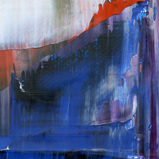 To be Solitary D4 is an abstract oil-on-canvas artwork, a fractal of its parent painting To be Solitary created by Anna Judd for the Scales Collection.