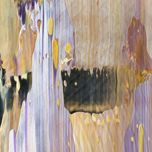 Tomorrow Never Comes D3 is an abstract oil-on-canvas artwork, a fractal of its parent painting Tomorrow Never Comes created by Anna Judd for the Scales Collection.
