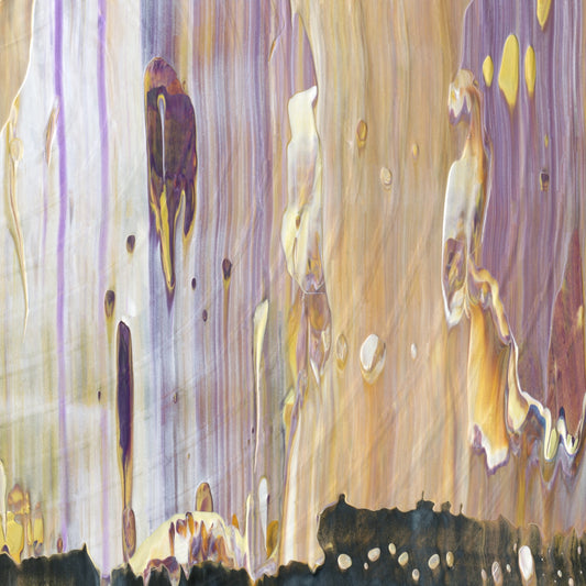 Tomorrow Never Comes E3 is an abstract oil-on-canvas artwork, a fractal of its parent painting Tomorrow Never Comes created by Anna Judd for the Scales Collection.