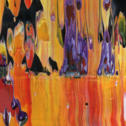 Transcendent Ravens C1 is an abstract oil-on-canvas artwork, a fractal of its parent painting Transcendent Ravens created by Anna Judd for the Scales Collection.