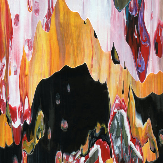 Transcendent Ravens D2 is an abstract oil-on-canvas artwork, a fractal of its parent painting Transcendent Ravens created by Anna Judd for the Scales Collection.