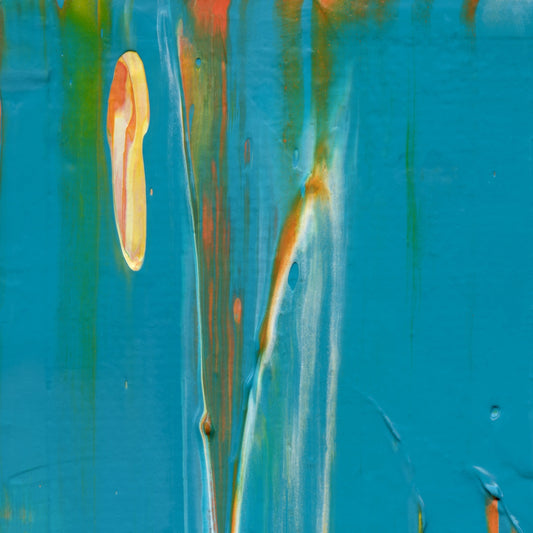 Truth is a Helium Balloon A1 is an abstract oil-on-canvas artwork, a fractal of its parent painting Truth is a Helium Balloon created by Anna Judd for the Scales Collection.