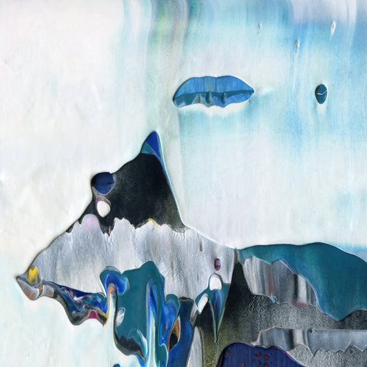 Try Hard, Die Hard A2 is an abstract oil-on-canvas artwork, a fractal of its parent painting Try Hard, Die Hard created by Anna Judd for the Scales Collection.