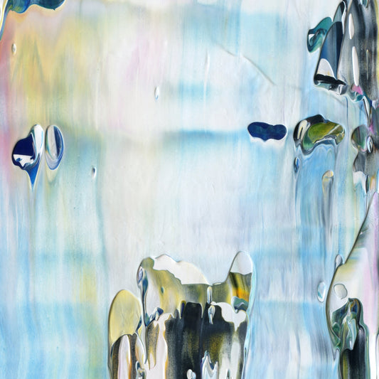 Try Hard, Die Hard B5 is an abstract oil-on-canvas artwork, a fractal of its parent painting Try Hard, Die Hard created by Anna Judd for the Scales Collection.