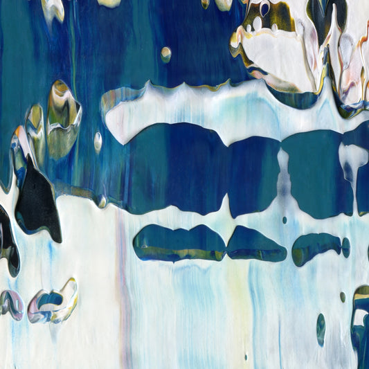 Try Hard, Die Hard C1 is an abstract oil-on-canvas artwork, a fractal of its parent painting Try Hard, Die Hard created by Anna Judd for the Scales Collection.