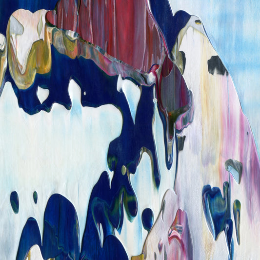 Try Hard, Die Hard C4 is an abstract oil-on-canvas artwork, a fractal of its parent painting Try Hard, Die Hard created by Anna Judd for the Scales Collection.
