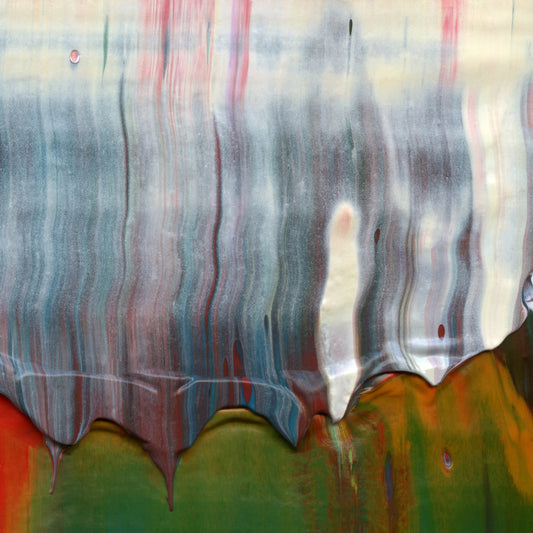 Unchained in Oahu B4 is an abstract oil-on-canvas artwork, a fractal of its parent painting Unchained in Oahu created by Anna Judd for the Scales Collection.