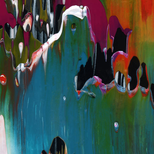 Unchained in Oahu C3 is an abstract oil-on-canvas artwork, a fractal of its parent painting Unchained in Oahu created by Anna Judd for the Scales Collection.