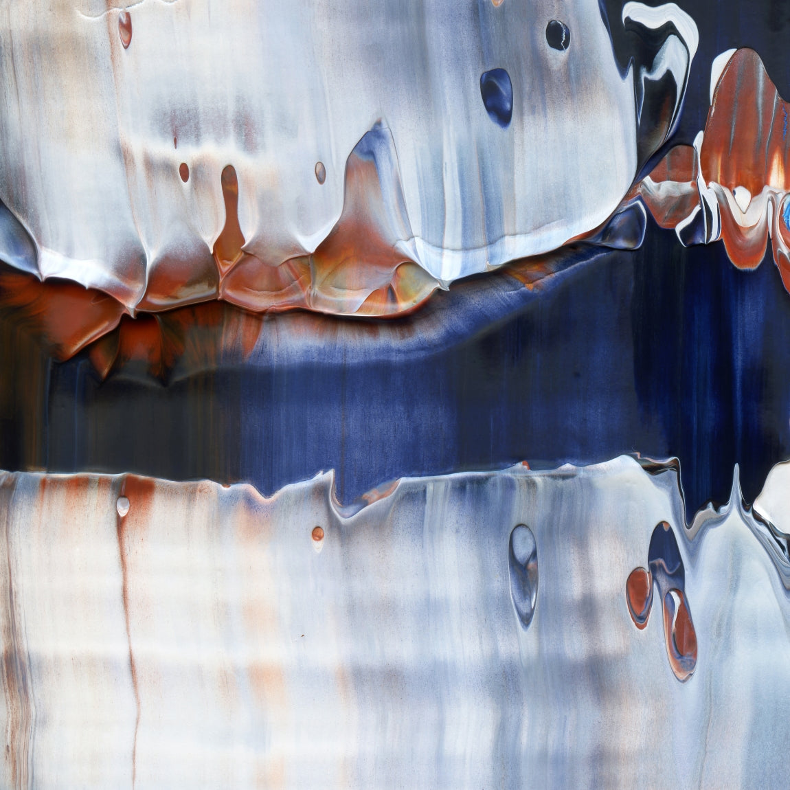 Under Pressure B1 is an abstract oil-on-canvas artwork, a fractal of its parent painting Under Pressure created by Anna Judd for the Scales Collection.