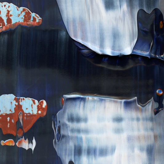 Under Pressure B4 is an abstract oil-on-canvas artwork, a fractal of its parent painting Under Pressure created by Anna Judd for the Scales Collection.