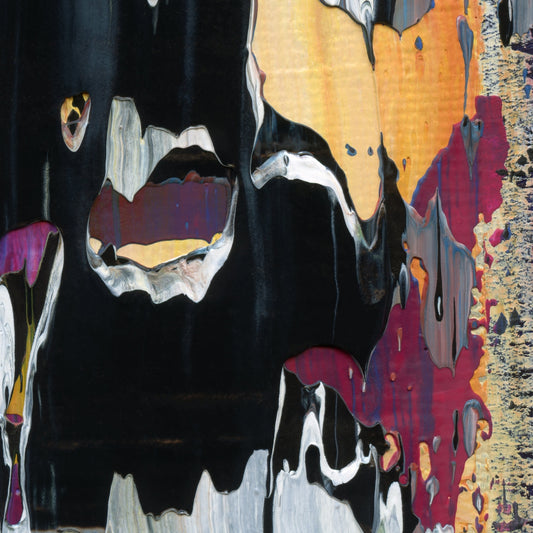 Unpaid Ransom B4 is an abstract oil-on-canvas artwork, a fractal of its parent painting Unpaid Ransom created by Anna Judd for the Scales Collection.