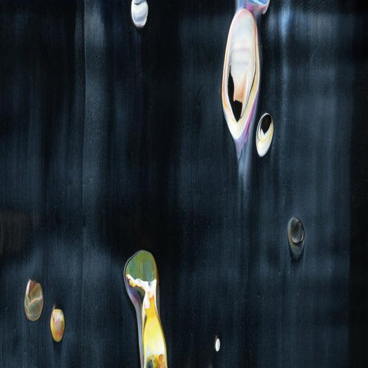 Valdez On Acid A5 is an abstract oil-on-canvas artwork, a fractal of its parent painting Valdez On Acid created by Anna Judd for the Scales Collection.