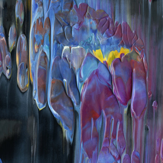 Valdez On Acid C5 is an abstract oil-on-canvas artwork, a fractal of its parent painting Valdez On Acid created by Anna Judd for the Scales Collection.