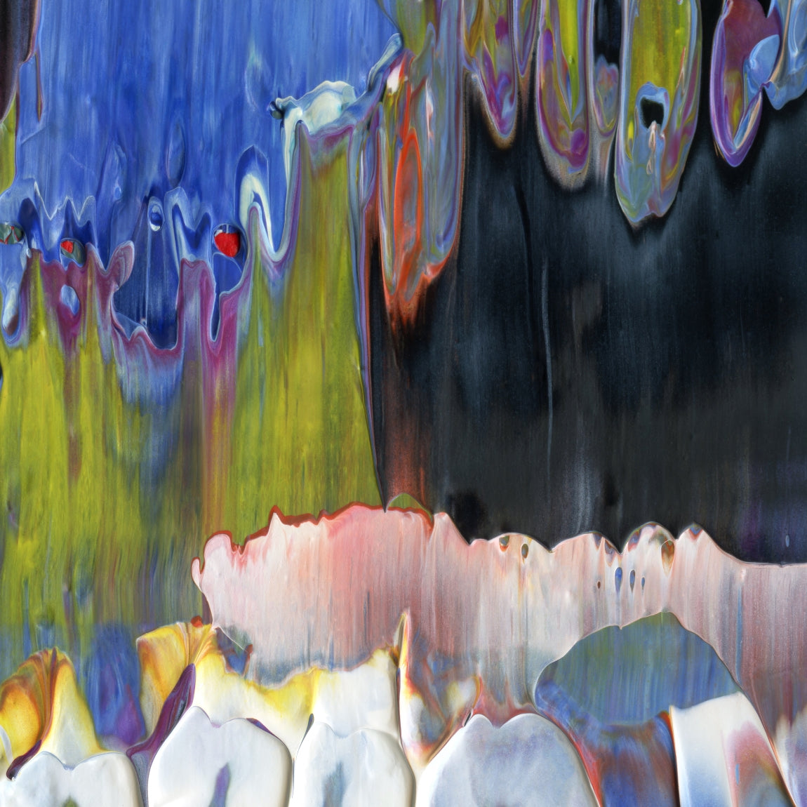 Valdez On Acid D4 is an abstract oil-on-canvas artwork, a fractal of its parent painting Valdez On Acid created by Anna Judd for the Scales Collection.