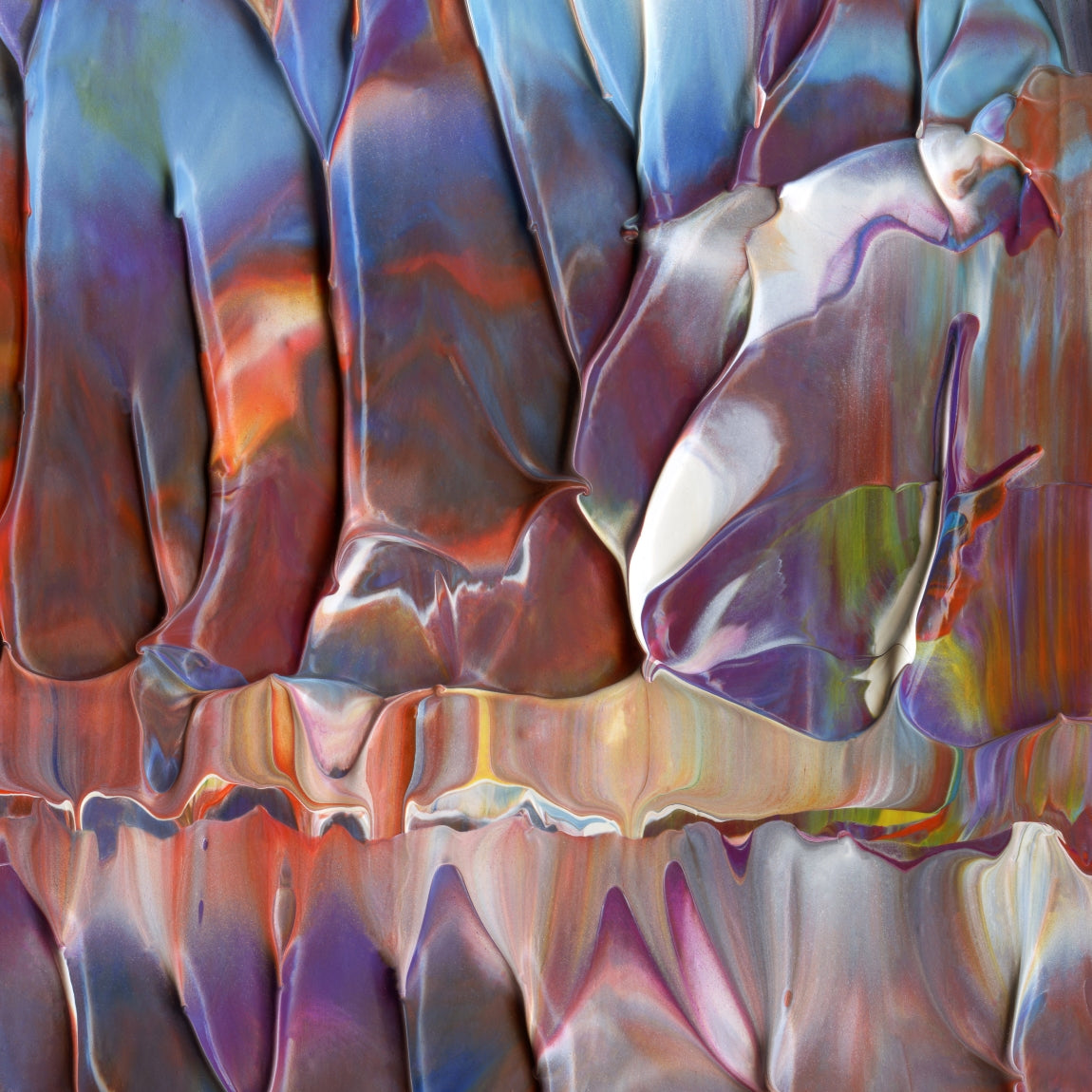 Valdez On Acid E5 is an abstract oil-on-canvas artwork, a fractal of its parent painting Valdez On Acid created by Anna Judd for the Scales Collection.