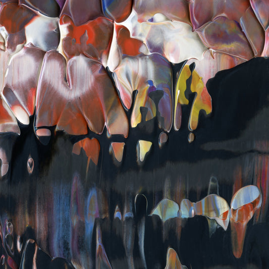 Valdez On Acid F5 is an abstract oil-on-canvas artwork, a fractal of its parent painting Valdez On Acid created by Anna Judd for the Scales Collection.