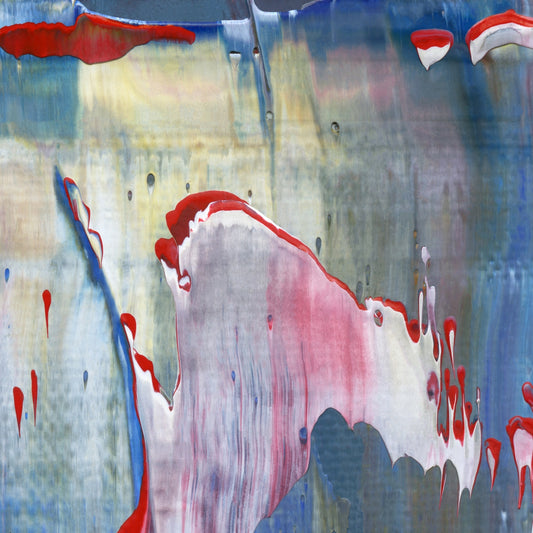 Veil of Heartbreak A3 is an abstract oil-on-canvas artwork, a fractal of its parent painting Veil of Heartbreak created by Anna Judd for the Scales Collection.