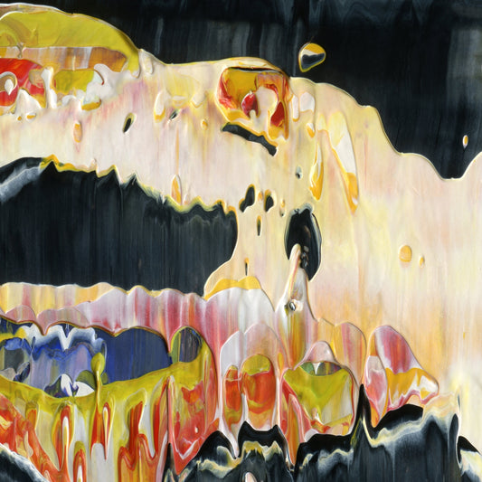 Vincent's Phantom Lobe A3 is an abstract oil-on-canvas artwork, a fractal of its parent painting Vincent's Phantom Lobe created by Anna Judd for the Scales Collection.