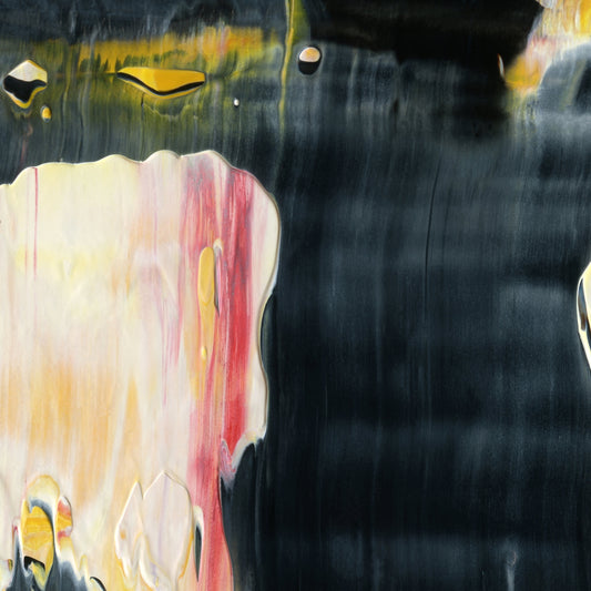 Vincent's Phantom Lobe A4 is an abstract oil-on-canvas artwork, a fractal of its parent painting Vincent's Phantom Lobe created by Anna Judd for the Scales Collection.