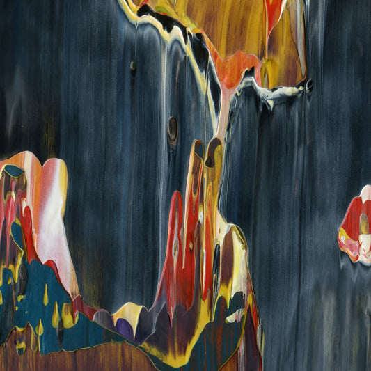 Vincent's Phantom Lobe B2 is an abstract oil-on-canvas artwork, a fractal of its parent painting Vincent's Phantom Lobe created by Anna Judd for the Scales Collection.