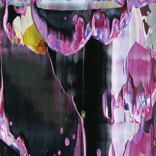 Visions From Venus B4 is an abstract oil-on-canvas artwork, a fractal of its parent painting Visions From Venus created by Anna Judd for the Scales Collection.