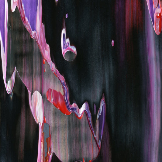 Visions From Venus E4 is an abstract oil-on-canvas artwork, a fractal of its parent painting Visions From Venus created by Anna Judd for the Scales Collection.
