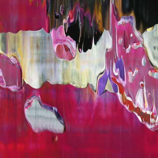 Visions From Venus F2 is an abstract oil-on-canvas artwork, a fractal of its parent painting Visions From Venus created by Anna Judd for the Scales Collection.