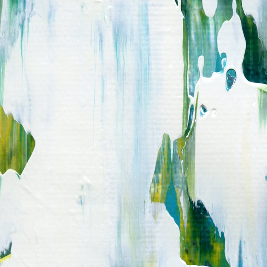 Waltz of Water B1 is an abstract oil-on-canvas artwork, a fractal of its parent painting Waltz of Water created by Anna Judd for the Scales Collection.