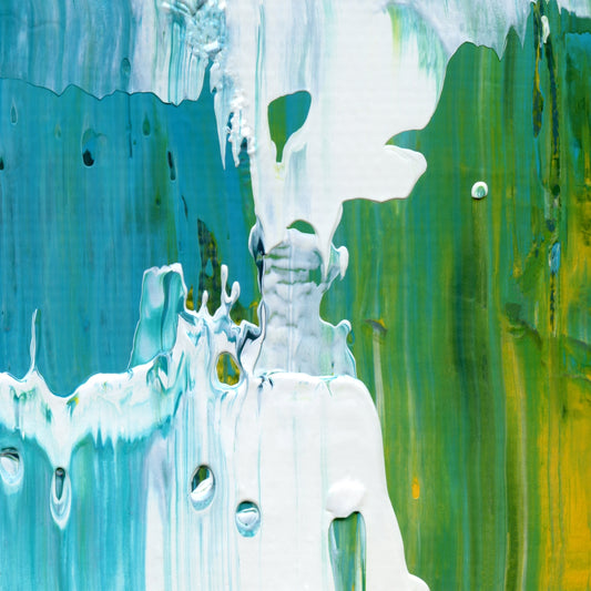 Waltz of Water B4 is an abstract oil-on-canvas artwork, a fractal of its parent painting Waltz of Water created by Anna Judd for the Scales Collection.