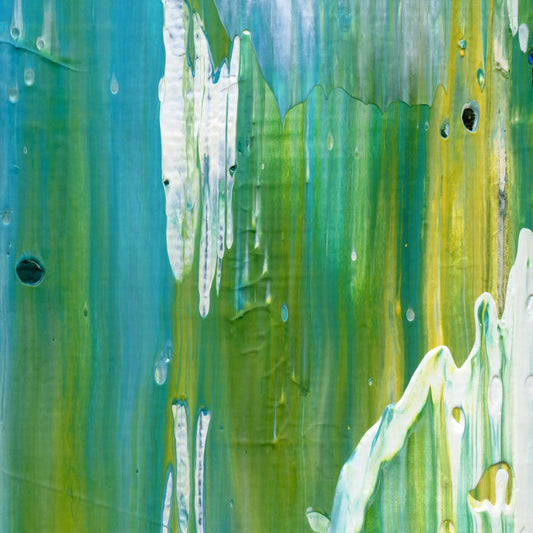 Waltz of Water D4 is an abstract oil-on-canvas artwork, a fractal of its parent painting Waltz of Water created by Anna Judd for the Scales Collection.