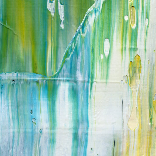 Waltz of Water E4 is an abstract oil-on-canvas artwork, a fractal of its parent painting Waltz of Water created by Anna Judd for the Scales Collection.